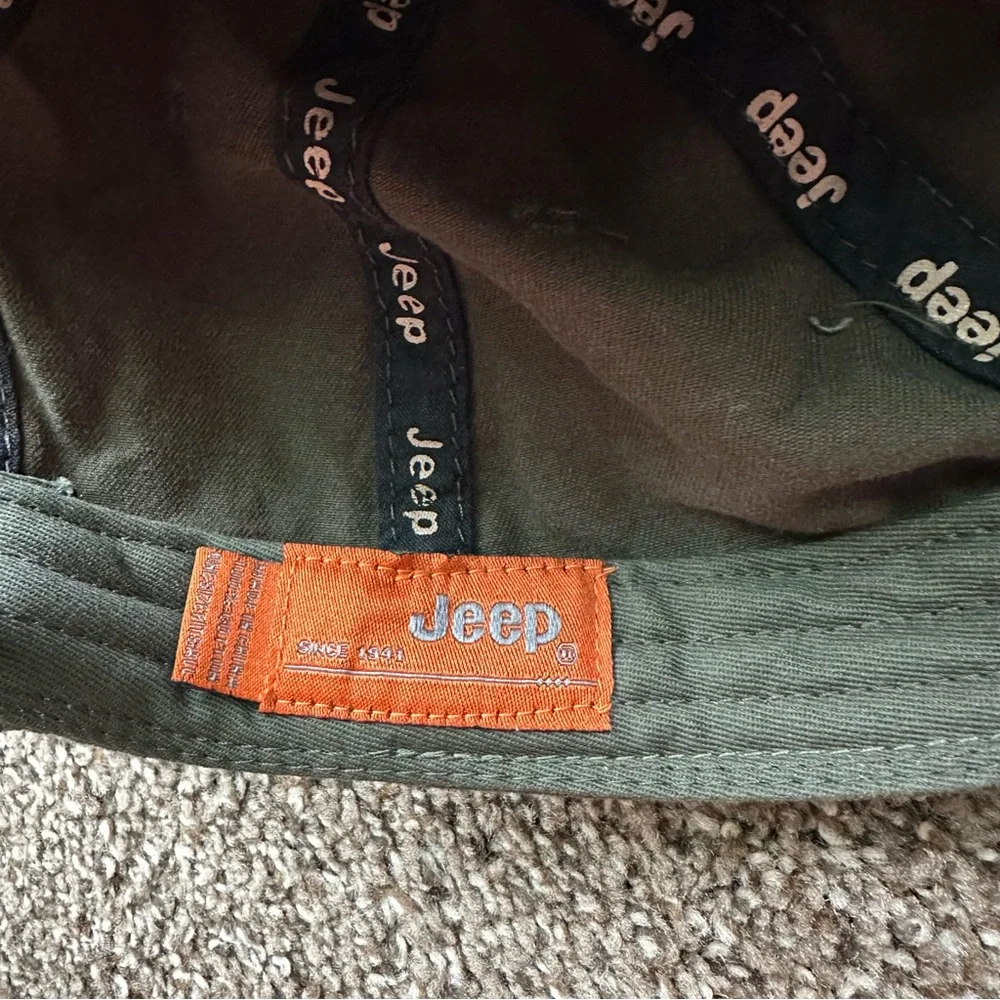 Jeep Embroidered Dark Olive Baseball Cap NWOT - Picture 5 of 5